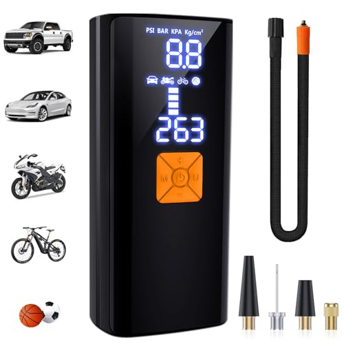 Portable Tire Inflator with Digital LCD