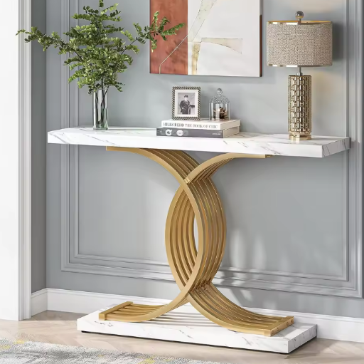 Tribesigns Gold Entryway Console Table
