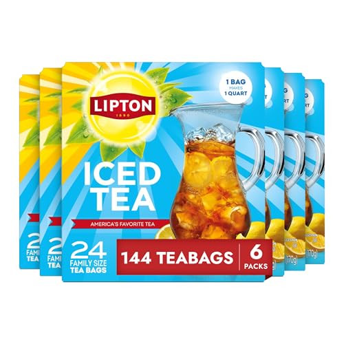 Lipton Unsweetened Iced Tea Bags 6-Pack