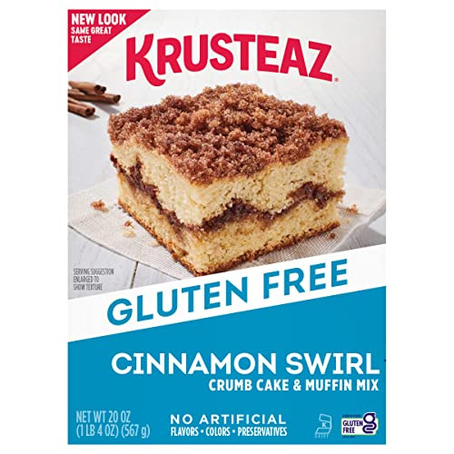 Krusteaz 8pk Gluten Free Cinnamon Swirl Crumb Cake & Muffin Mix