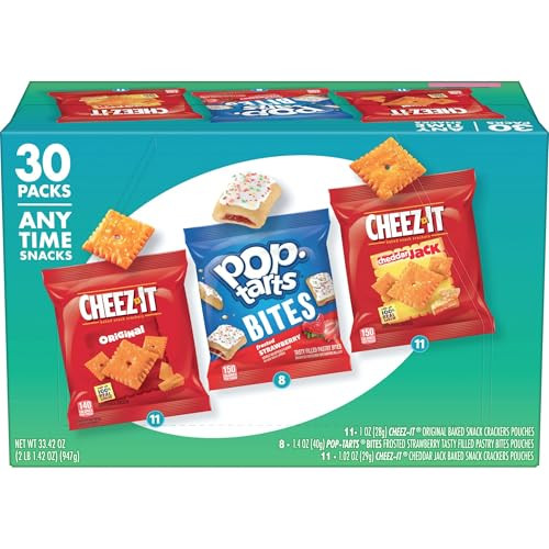 Kellogg's Cheez-It & Pop-Tarts Grab 'N Go Snacks Variety Pack