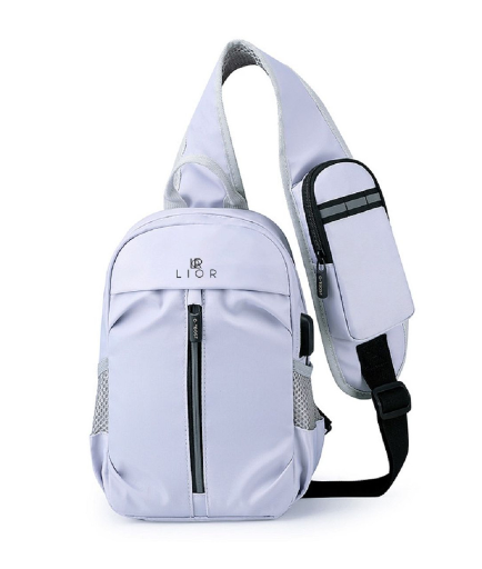 Lior Multi Pocket Shoulder Bag with USB Charging Port