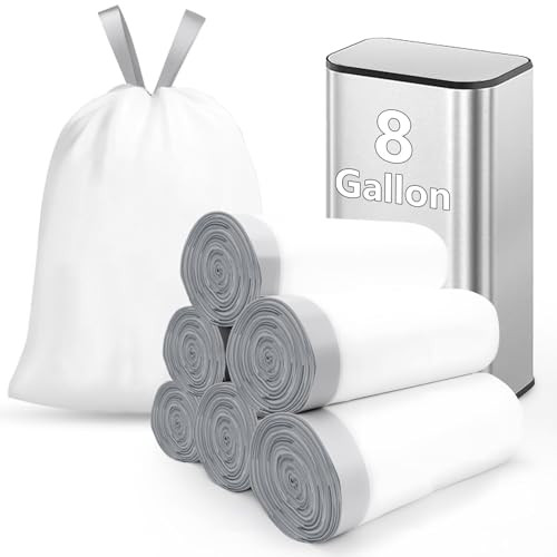 Heavy-Duty Trash Bags for 8-Gallon Cans, 270 Count