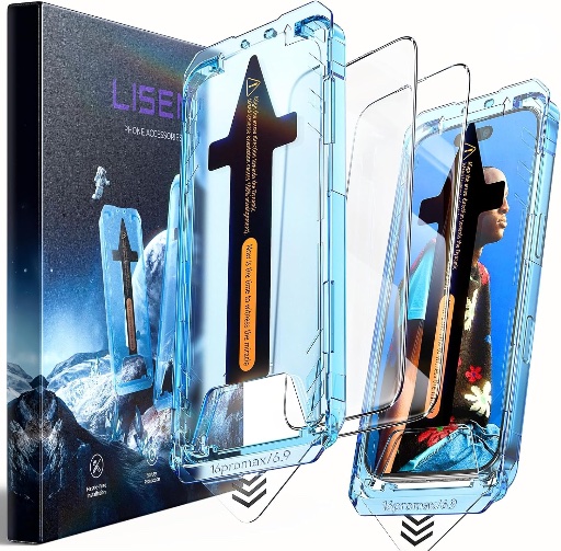 LISEN iPhone 16 Pro Max Screen Protector - 2 Pack