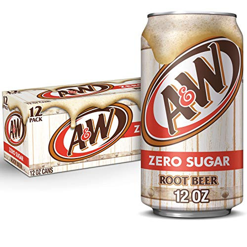 12-Pack 12-Oz A&W Zero Sugar Root Beer Soda