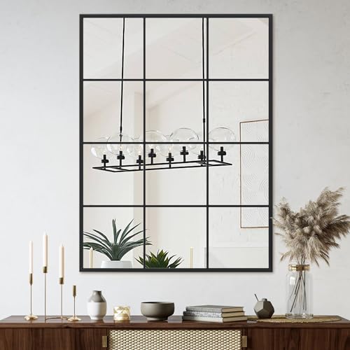 Suidia Wall Mirror, 24" x 36" Window Decorative Mirrors