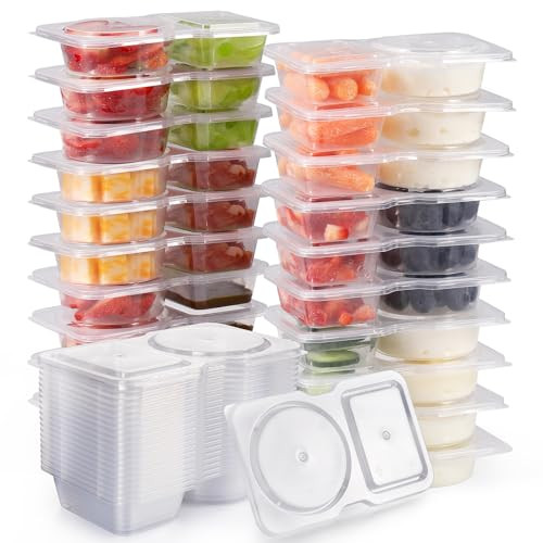 20 PC Reusable Snack Containers W/Lids