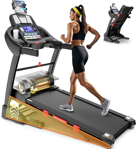 Foldable Treadmills for Home with Auto Incline