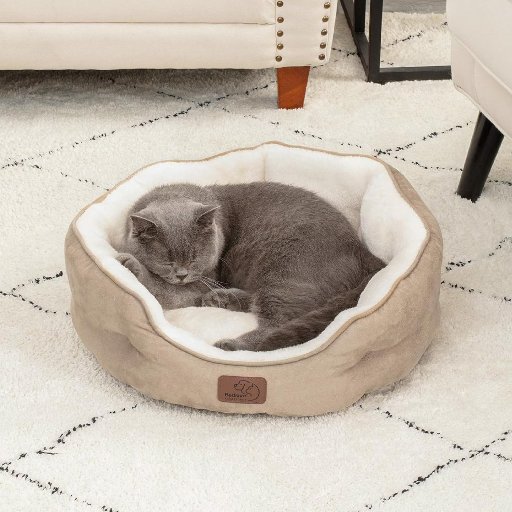 Bedsure Round Washable Pet Bed