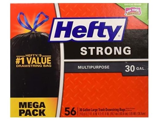 Hefty Strong Large 30 Gallon Trash Bags - 56 Count (Pack of 3)