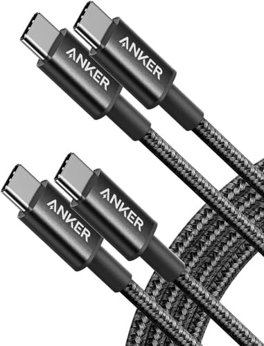 5-Pack 6' Anker 60W USB-C to USB-C Charging Cable