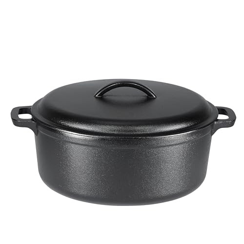 Amazon Basics Cast Iron Dutch Oven Pot