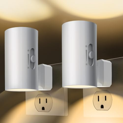 Dimmable LED Night Lights with Dusk to Dawn Sensor