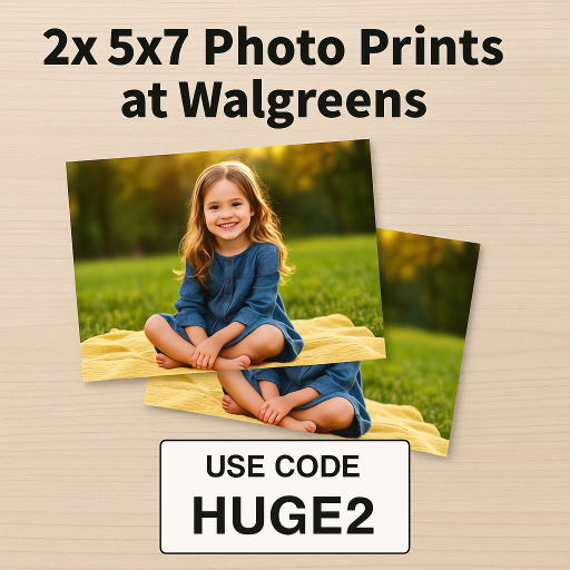 2x 5x7 Photo Prints at Walgreens