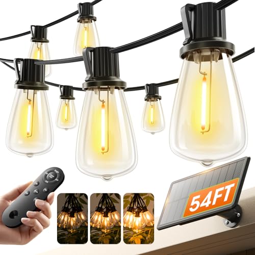 KYY 54FT Solar String Lights Outdoor Waterproof Deal