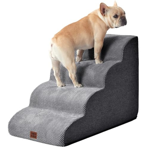 Dog Stairs for Bed, 4-Steps