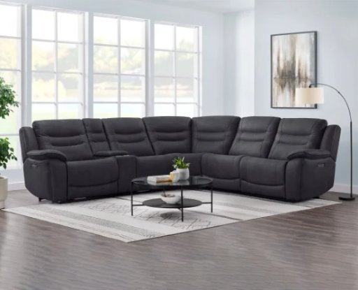 Kelsee Fabric Power Reclining Sectional