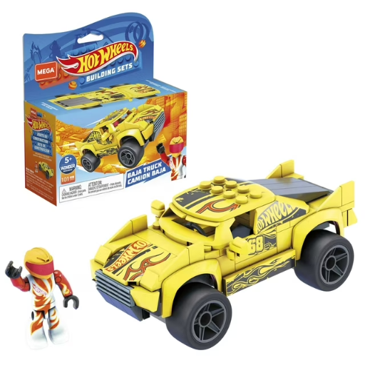 Mega Hot Wheels Baja Truck Construction Building Set
