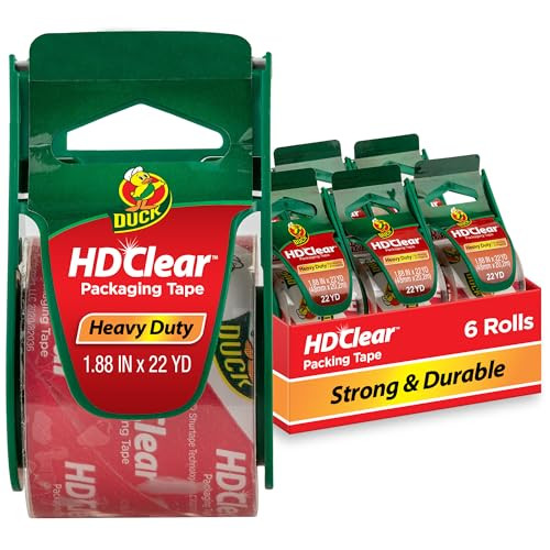 Duck Brand Heavy Duty Packing Tape 6-Pack
