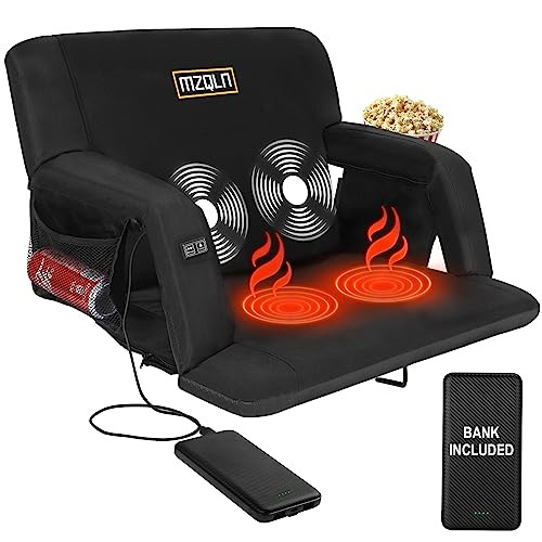 25" Heated Massage Stadium Seats W/6 Reclining Positions
