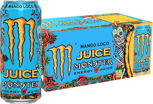 Monster Energy Juice Mango Loco, 16 fl oz (Pack of 15)