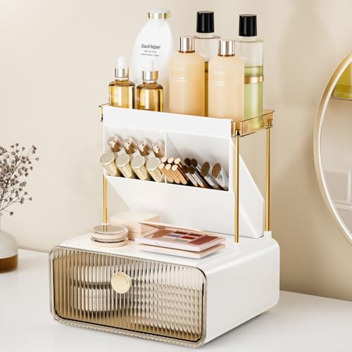 2-Tier 1-Drawer Bathroom Counter Organizer Deal