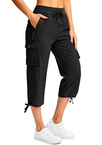 Soothfeel Women's Cargo Capris Pants