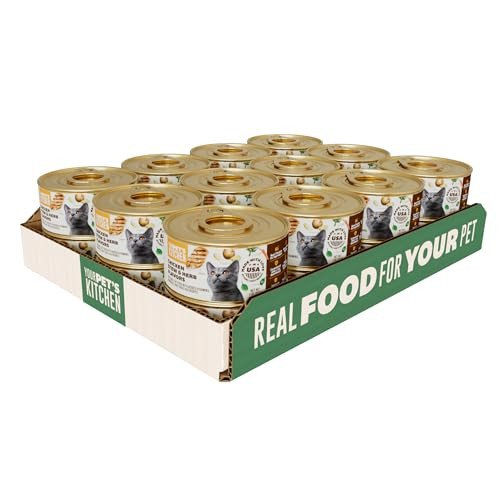 YOUR PET'S KITCHEN Canned Wet Cat Food, Chicken Stew & Herb Flavors