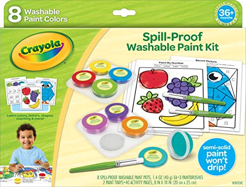 Crayola Washable Spill Proof Paint Set