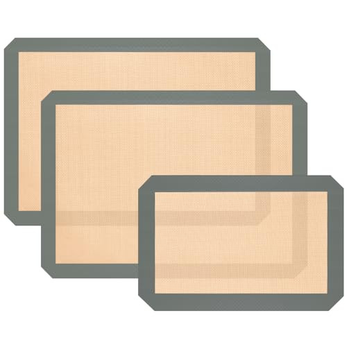 Silicone Baking Mat, Set of 3