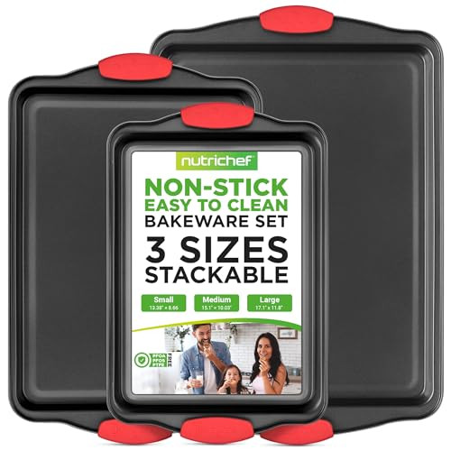 NutriChef Nonstick Kitchen Oven Baking Pans