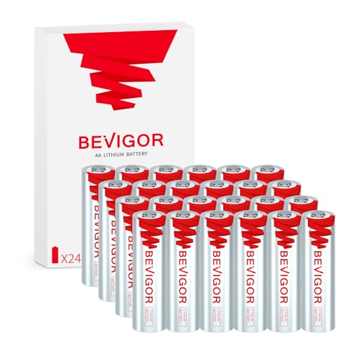 BEVIGOR 1.5V Lithium AA Batteries 24-Pack