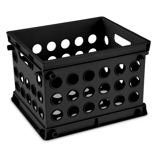 Sterilite Multi-Purpose Plastic Mini Crate Storage Bin
