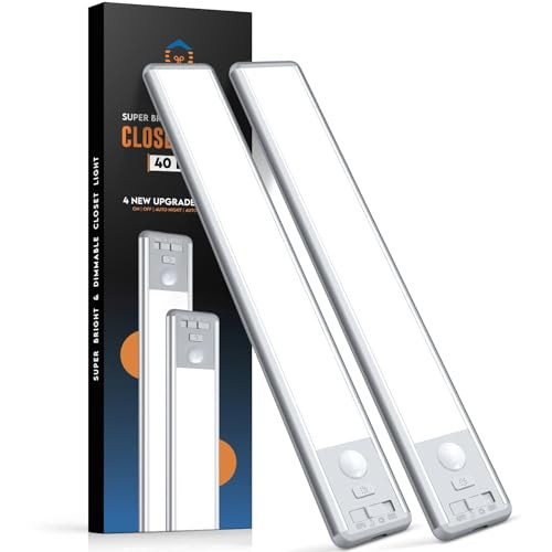 2 Pack of Magnetic USB C Rechargeable Under Cabinet Lights
