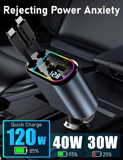 Starlight Retractable Car Cell Charger 