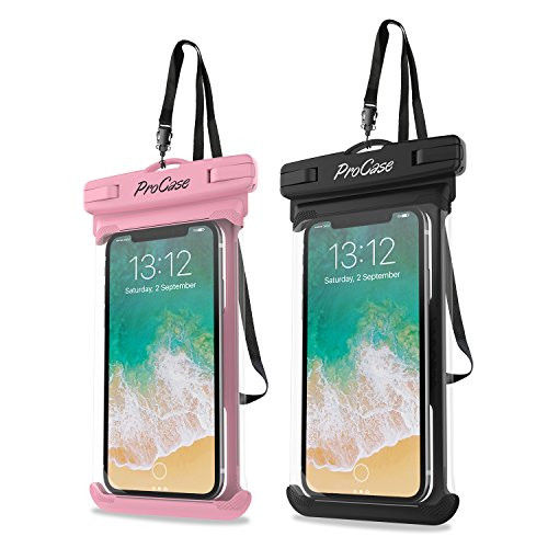 ProCase Waterproof Phone Pouches, 2 Pack