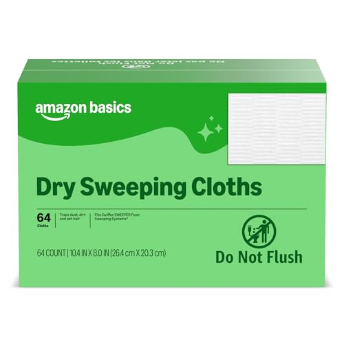 Amazon Basics Dry Sweeping Cloths 64-Count