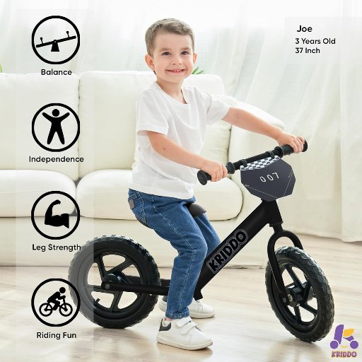 KRIDDO Toddler Balance Bike