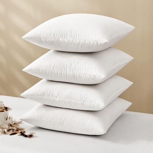 MIULEE Pillow Inserts 18x18 (4-Pack)