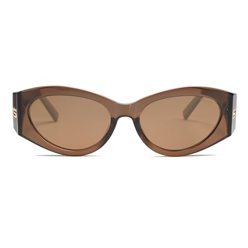 SOJOS Trendy Cat Eye Oval Polarized Sunglasses