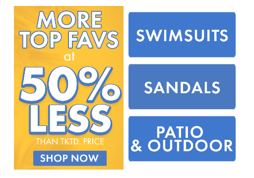 Boscov's Summer 50% Off Sale