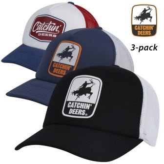 Catchin' Deers Trucker Meshback Caps 3-Pack