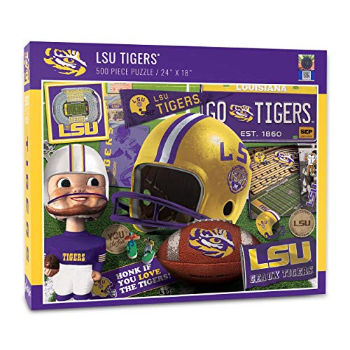 YouTheFan NCAA LSU Tigers Retro Series Puzzle