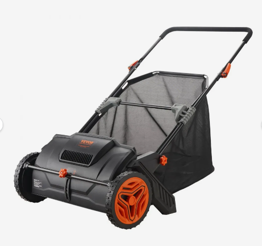 Vevor Push Lawn Sweeper/Leaf & Grass Collector