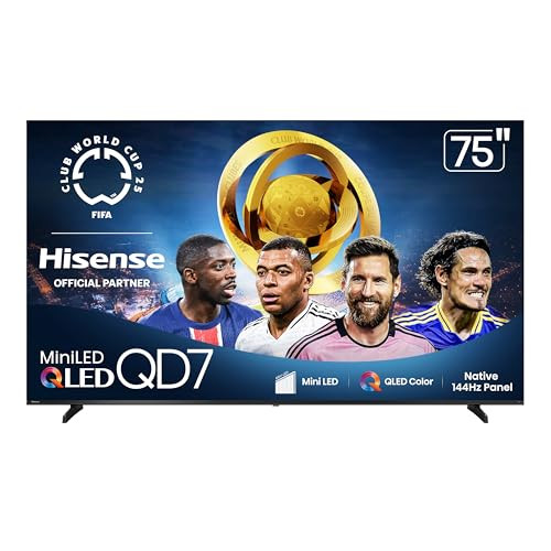 75" Hisense Class QD7 Series Mini-LED QLED 4K TV