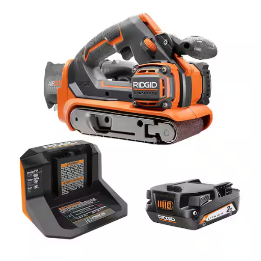 18V Brushless Cordless 3 in. x 18 in. Belt Sander Kit with (1) 2.0 Ah Battery and Charger