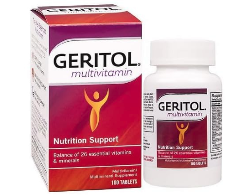 Geritol Nutritional Support Multivitamin Tablets, 100 Count