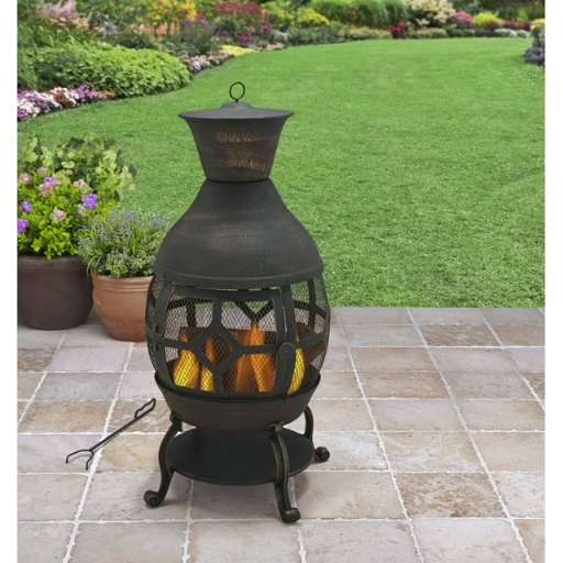 Better Homes & Gardens Wood-Burning Cast Iron Chiminea