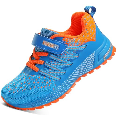KUBUA Kids Lightweight Breathable Athletic Sneakers
