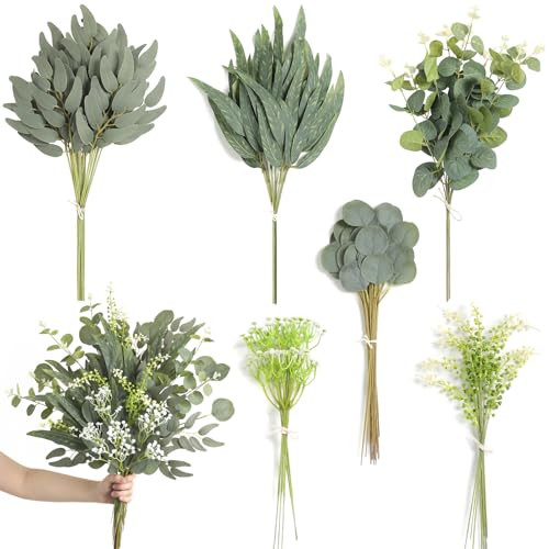 Artificial Greenery Stems Box Set, 86 Pcs